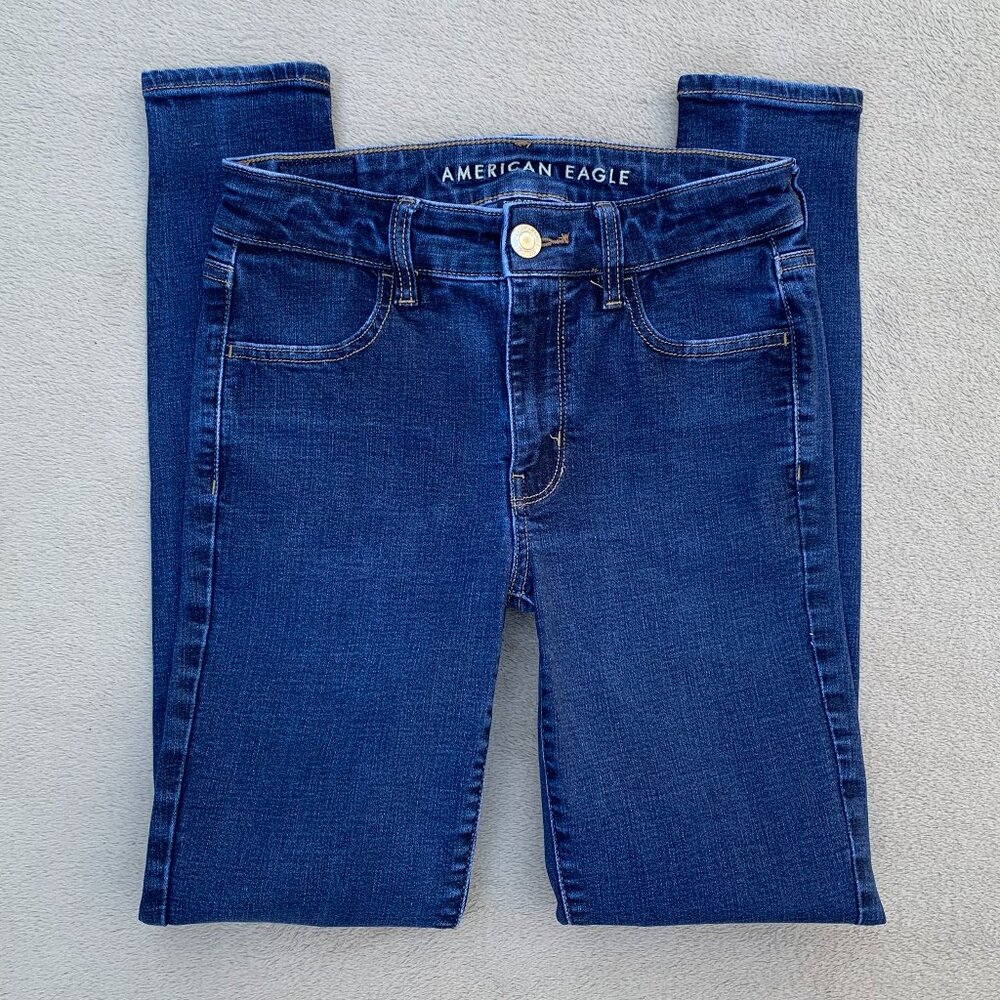 American Eagle Outfitters Super Stretch Hi-Rise Jegging Jeans Sz4 - Picture 4 of 16